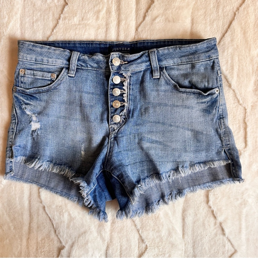 Just USA Women's Blue Denim Shorts
